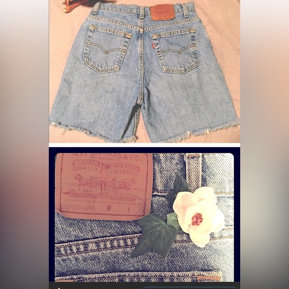 Vintage distressed style LEVIS cutoff shorts - Picture 3 of 16